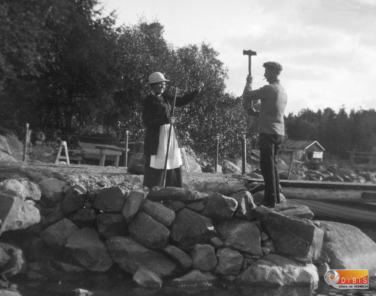 Gurli och Gustav. Sion okt. 1916.