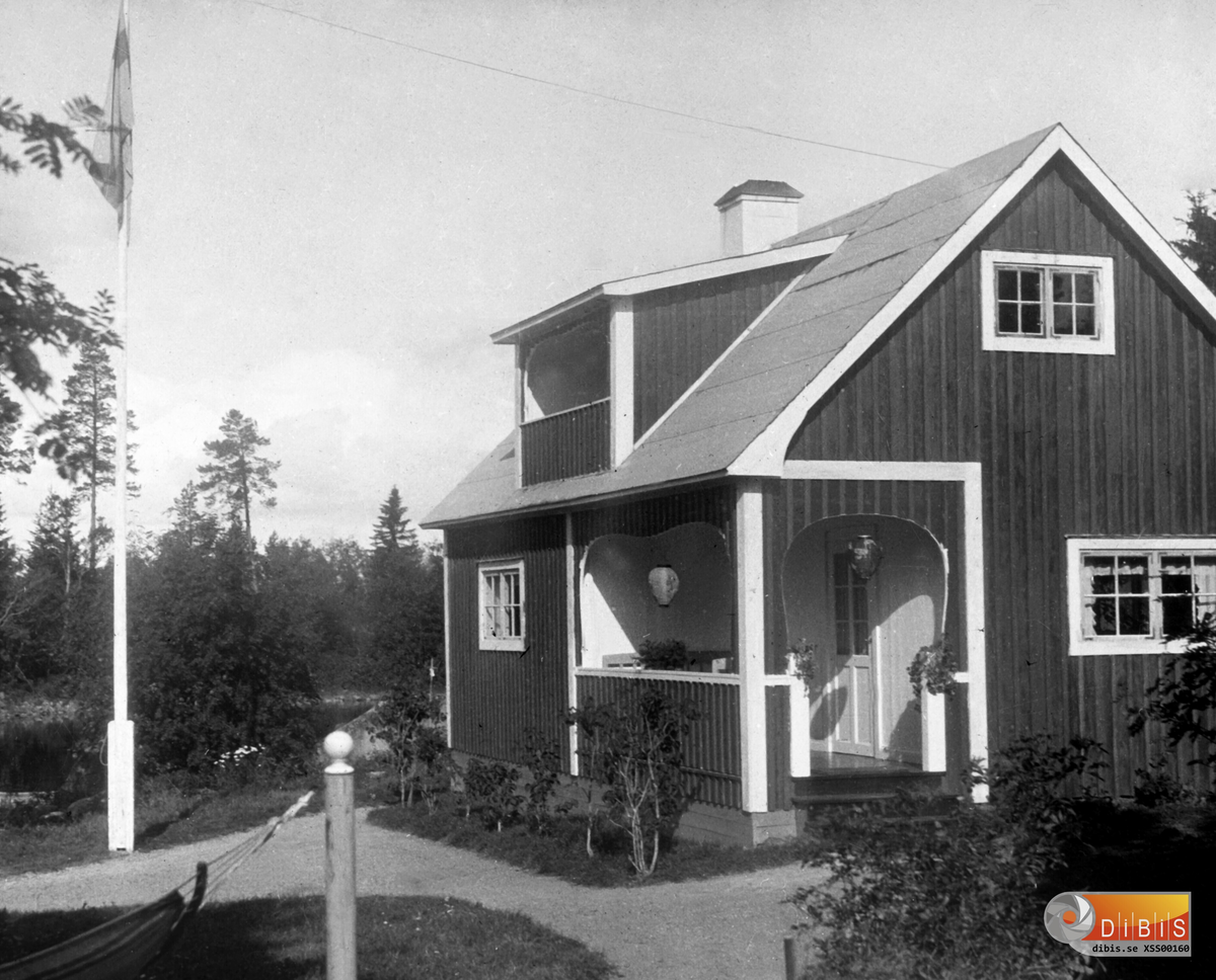 "Sion aug. 1928." Fotograf Gustav Sahlins sommarhus.