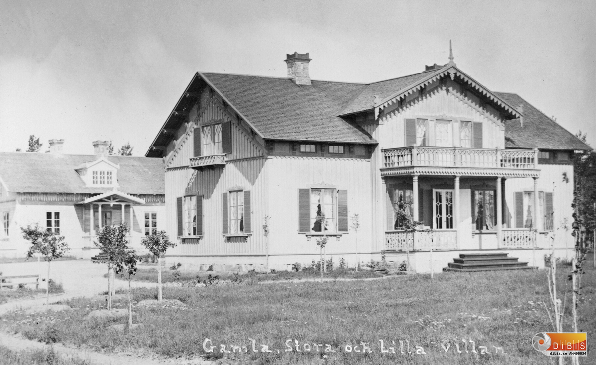 Kempes Stora och Lilla Villa i Ljusne från 1860-talet