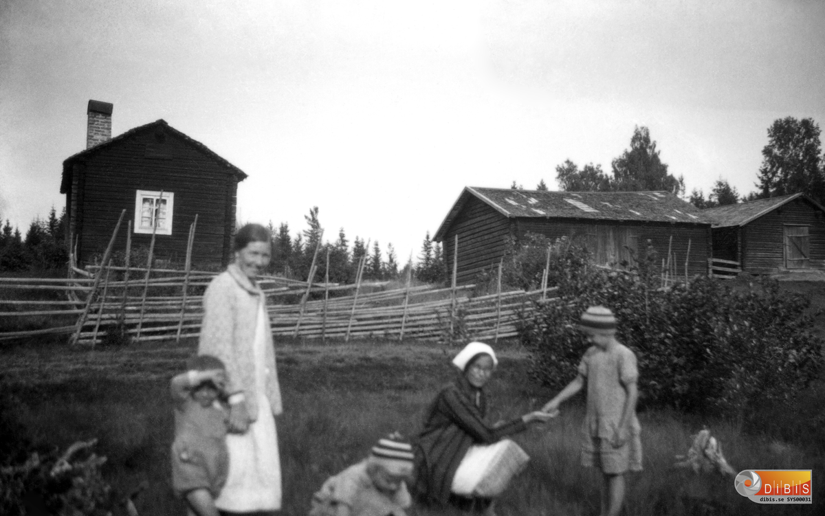 Femsmyra fäbod mellan Villsjön och Bergviken, 1930.