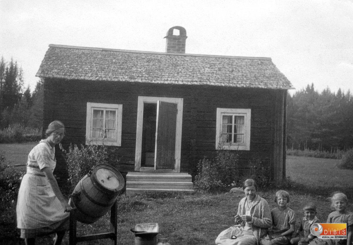 Femsmyra fäbod mellan Villsjön och Bergviken.
