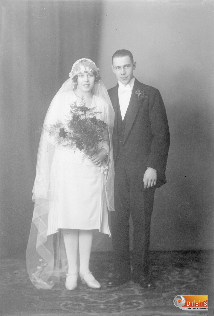 Bröllopsfoto på Nisse och Ester Eriksson