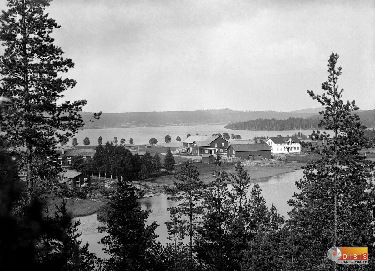 "Bortegården" i Östra Höle nr 11. Vy från Lillåsen någon gång efter 1910.