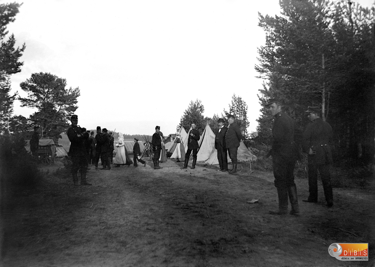 Fältmanöver 1898. Tältläger.