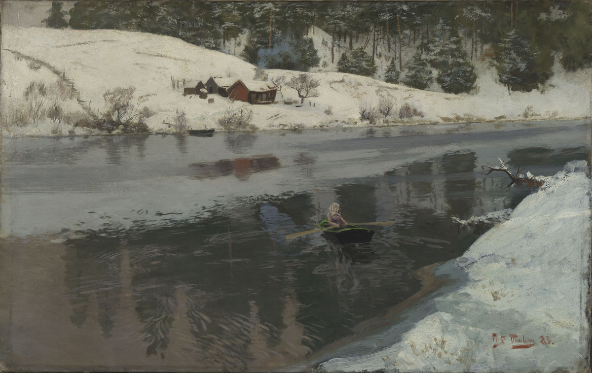 Vinter ved Simoa [Maleri]