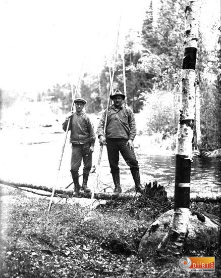 Flottare, två män.
Petrus Woxberg och Gudmunds-Edvard Jonsson.