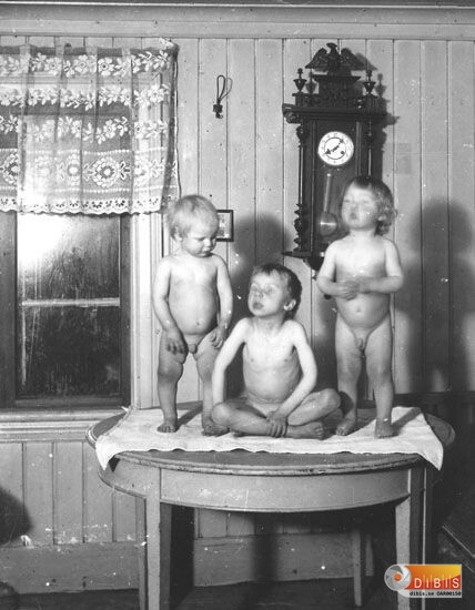 Grota-Rudolf, Rune och Edor Mårtensson.