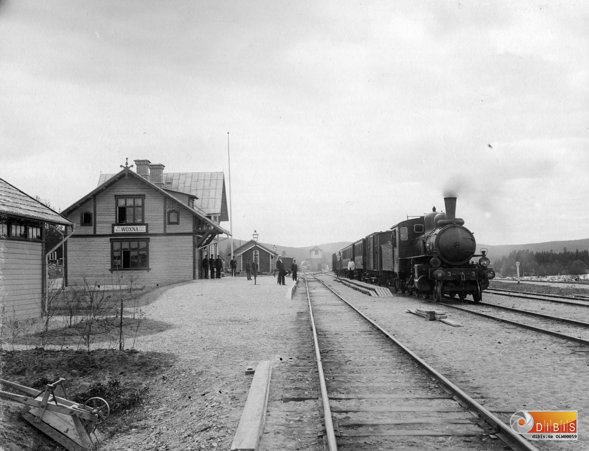 Järnvägsstationen vid Voxna