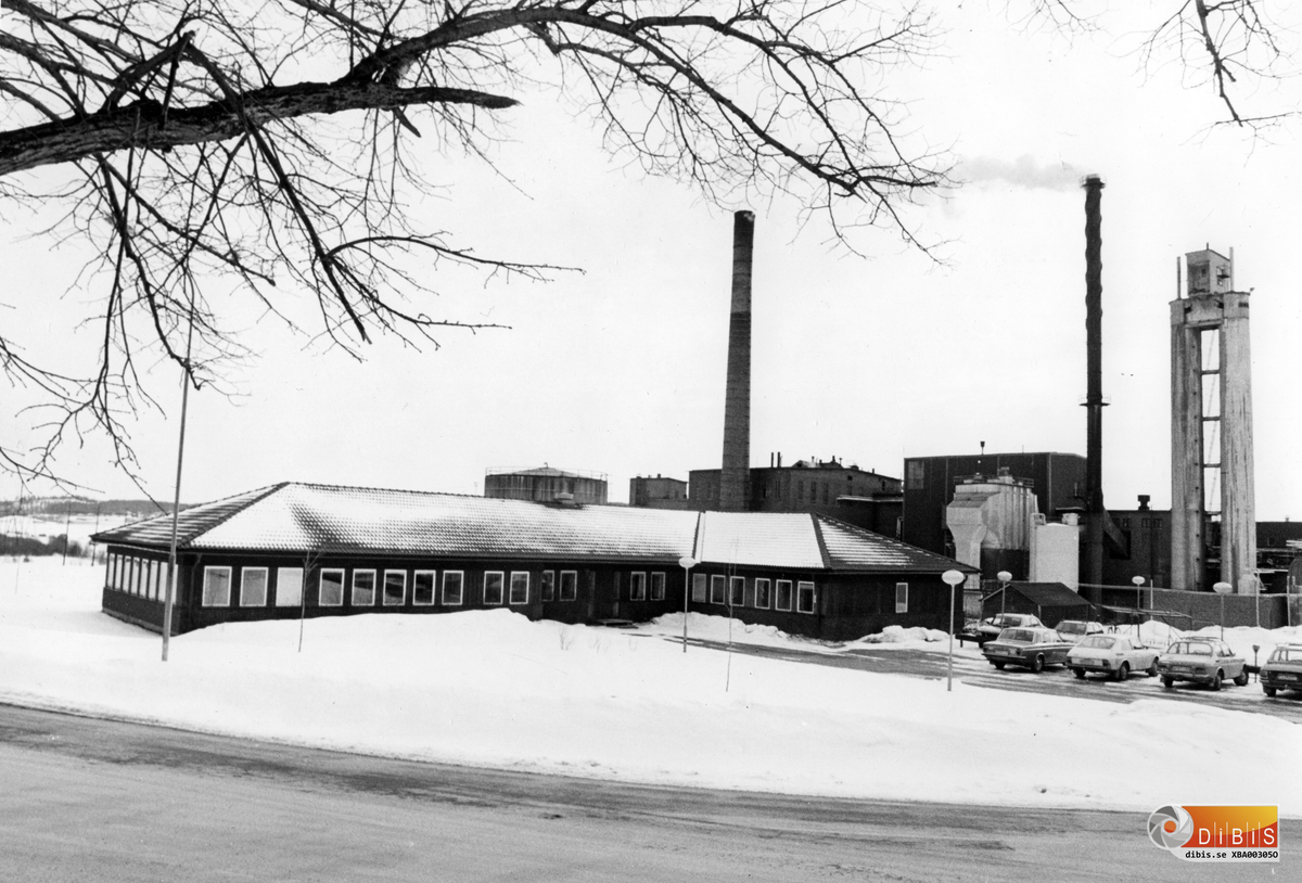 Kontoret byggt 1976 med pannhus, Mg-panna, syraberedning och syratornen i bakgrunden.
Tre år senare stängdes fabriken.
Kontorbyggnaden använd numera som gudstjänstlokal och en verksamhet som även innehåller ett väletablerat dagis.