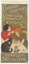 Det franske kompani for sjokolade og te [Plakat]