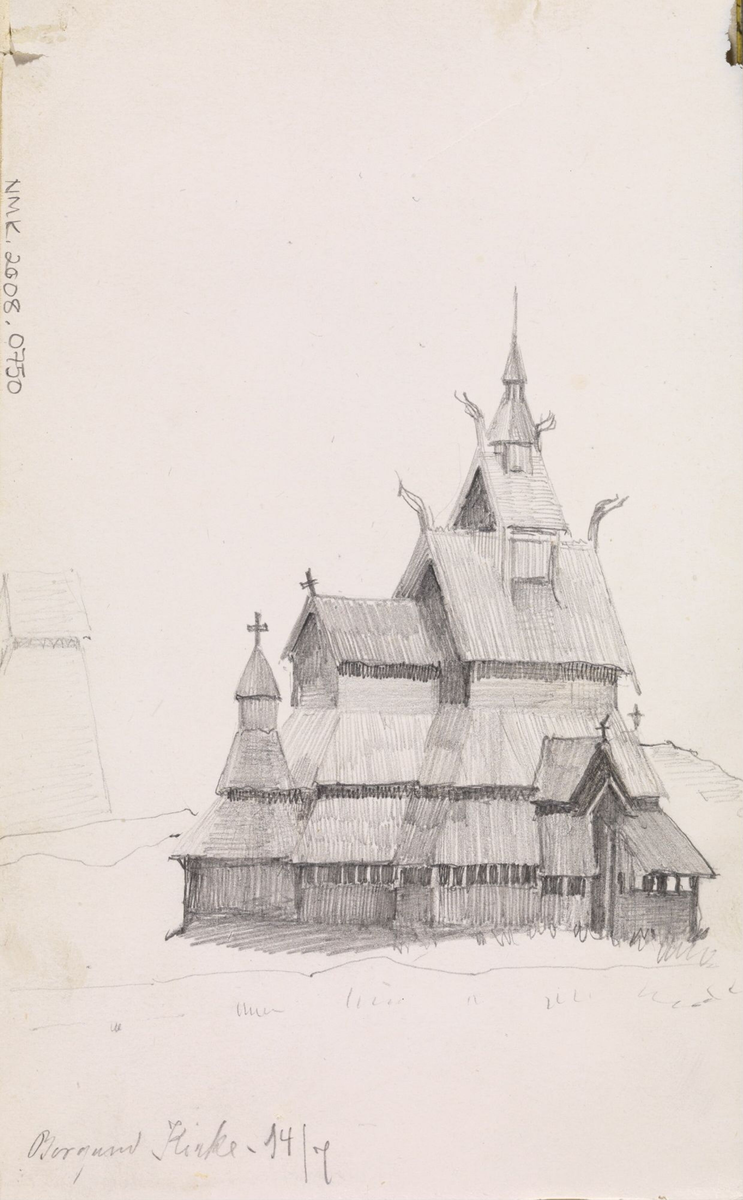 Borgund kirke [Tegning]