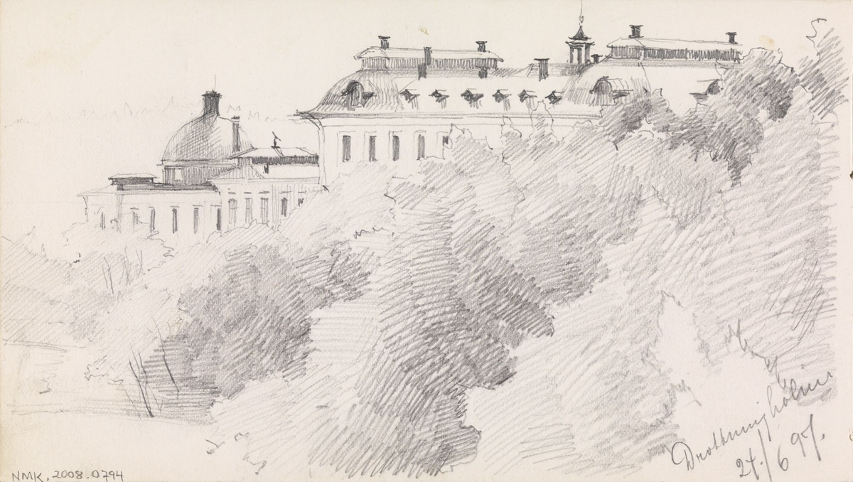 Fra Drottningholm [Tegning]