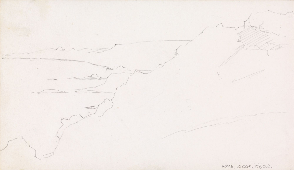 Kystparti. Arildsläge [Tegning]