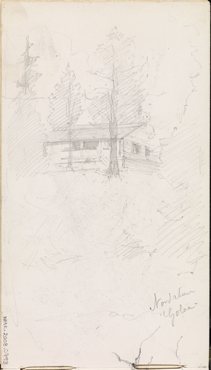 Fra Nordseter, Gålå [Tegning]