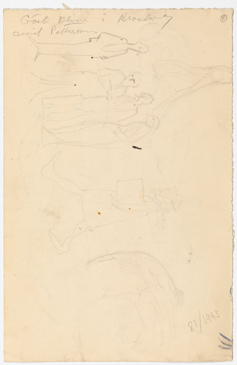 Gösta Ekman och okänd dansös i samma pjäs. (DTM 1963-0079)
