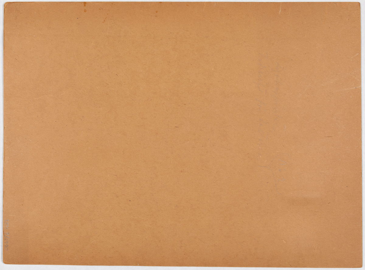 Överdelen av affischförslaget är vitt med svart text. I mitten: NK.s emblem. Nedre delen är svart med vit text.
