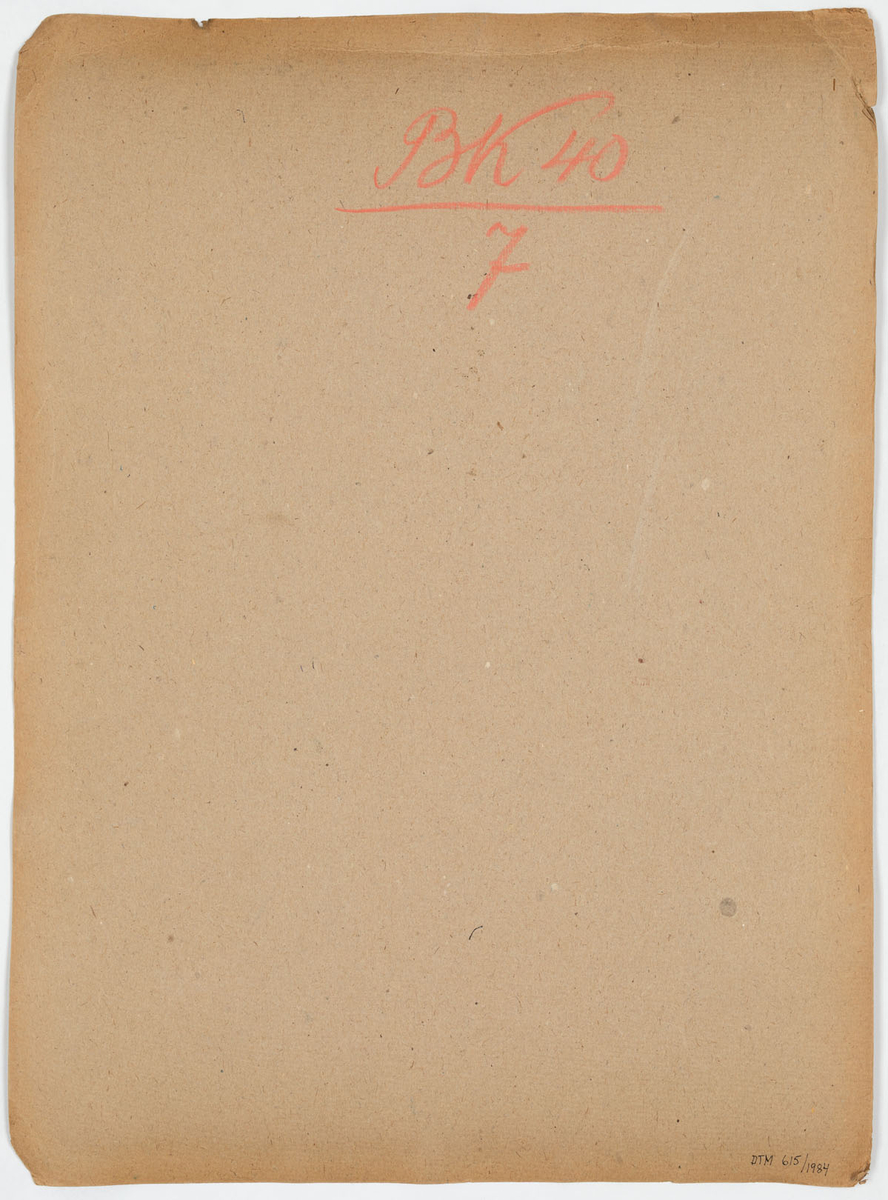 En man med mörkt hår och skägg i en blommönstrad blus och korta byxor i gräddvitt och rödbrunt samt blått på ärmarna. Över detta bär han en lårkort brun väst med guldbroderier och spännen samt ett broderat vapen i form av ett bevingat lejon. Han bär bruna strumpor med mönster runt ett lår, en liten rödbrun kalott samt en mörkbrun cape med blågrönt foder. Vir bältet sitter en värja och ett kort svärd fästade.
