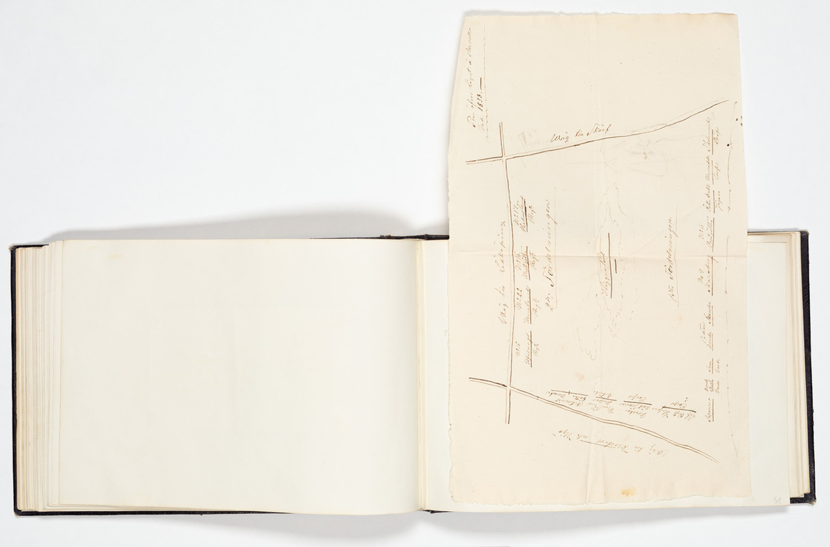 En uniformerad man som ramlat på alla fyra och över honom faller en svartklädd kvinna. Tre kvinnor i aftonklänningar sitter bakom på en bänk och ser förskräckta på det som händer.
