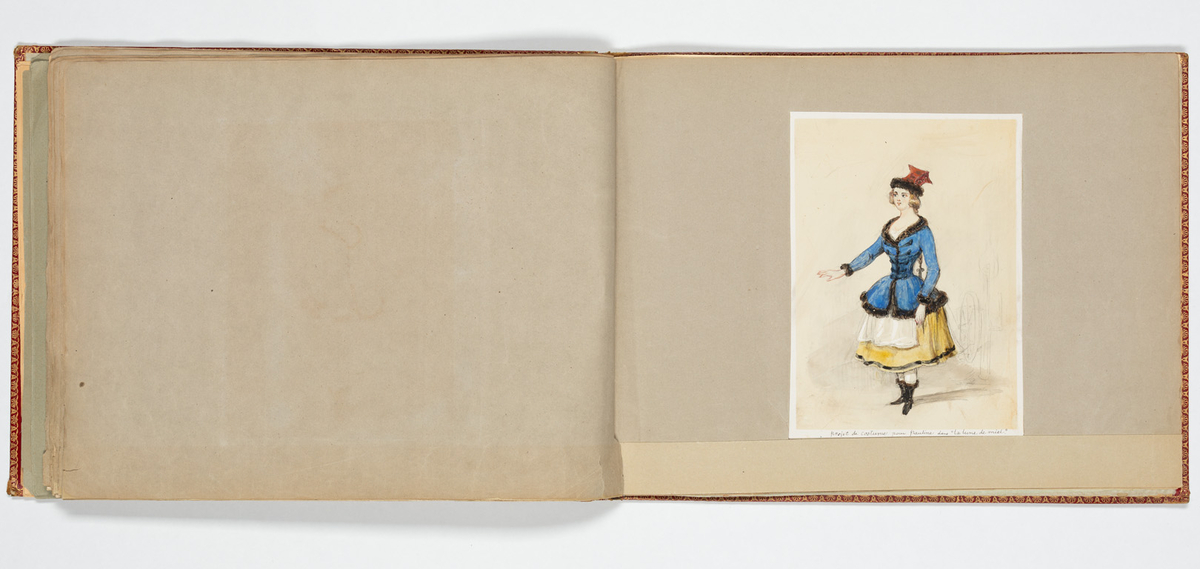 Album med flera teckningar av karaktärer och scener
