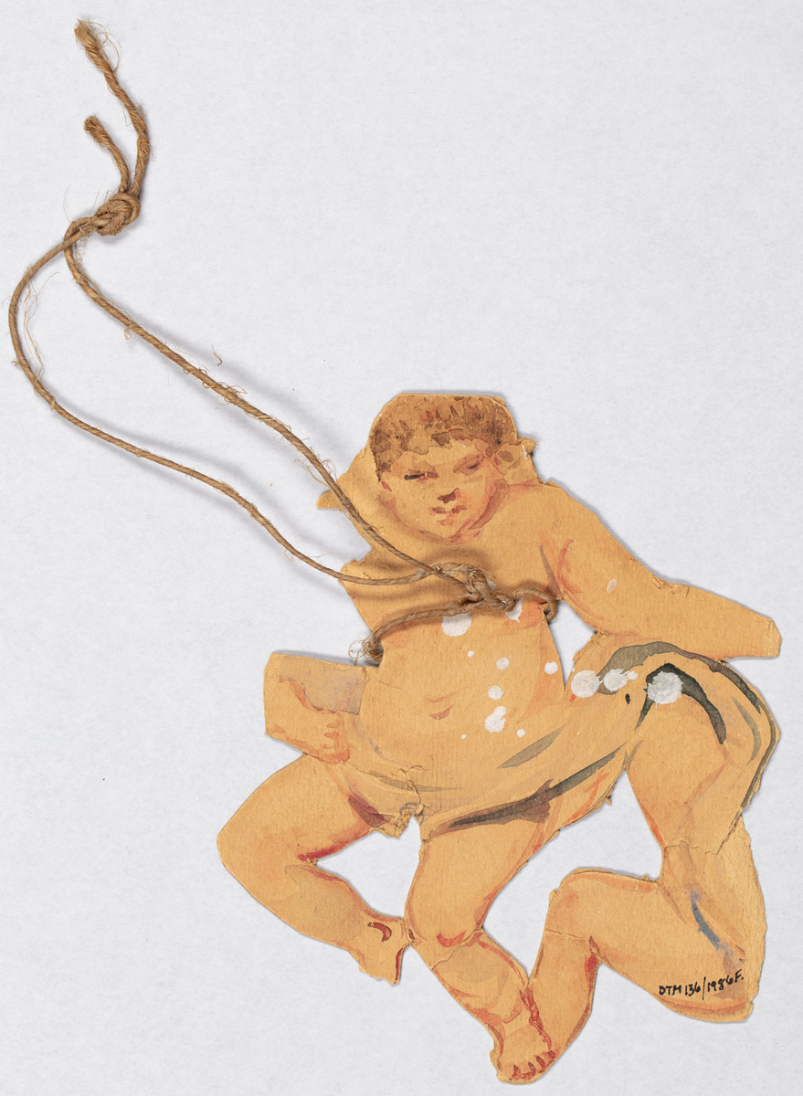 Kerub. Båda sidor bemålade.
