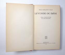 Vogt N.C.: Levende og døde - Smaa portrætter og skildringer