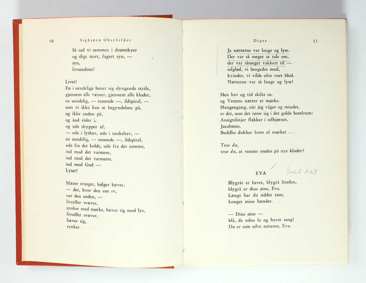 Bøker frå boksamlinga til Olav H. Hauge