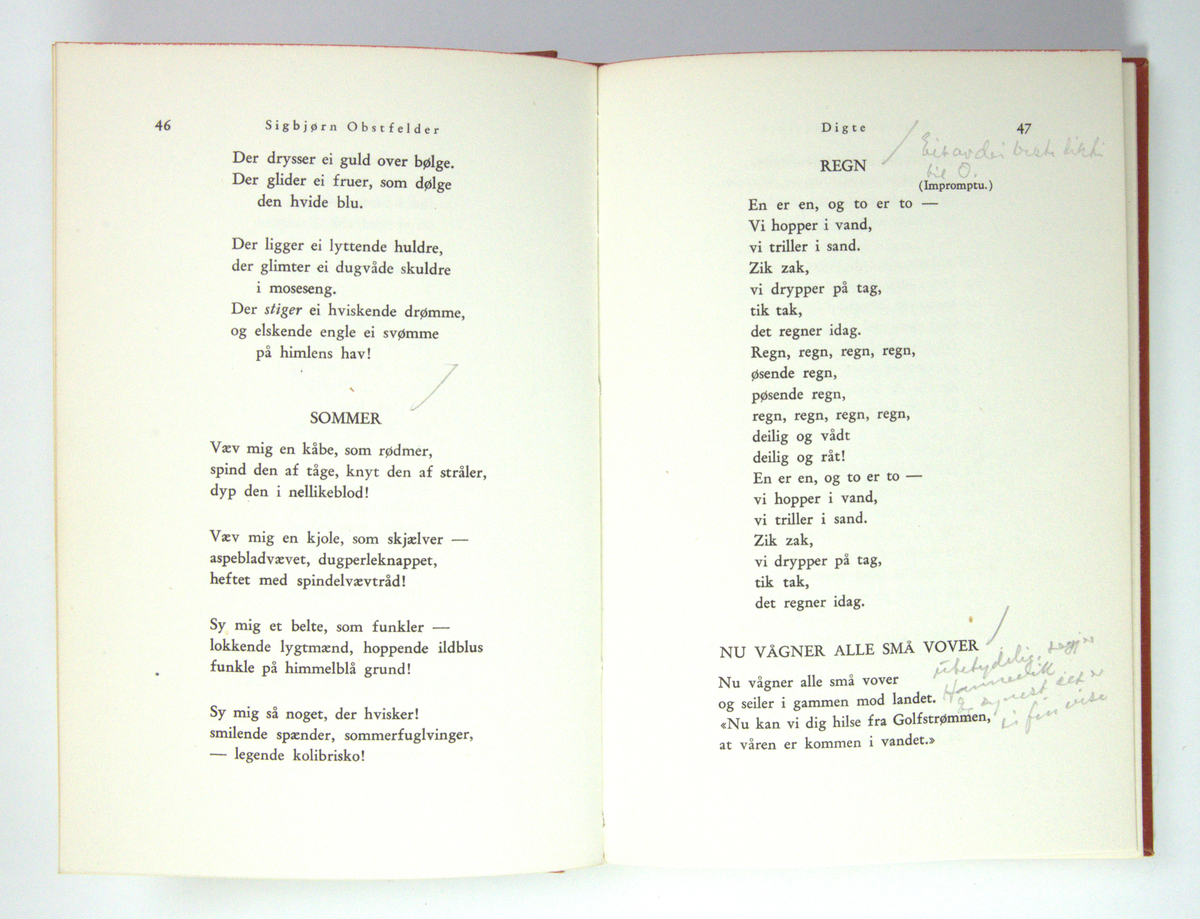 Bøker frå boksamlinga til Olav H. Hauge