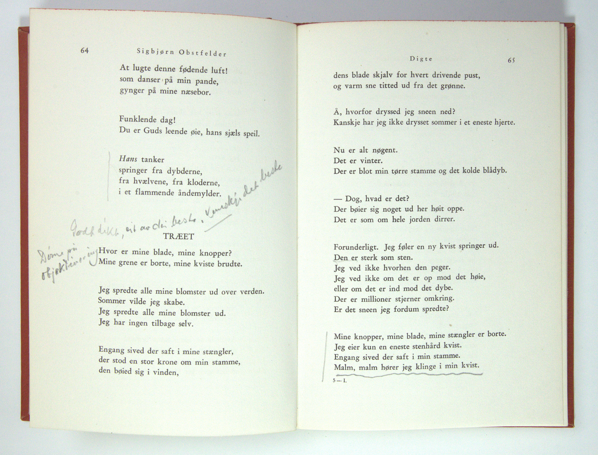 Bøker frå boksamlinga til Olav H. Hauge