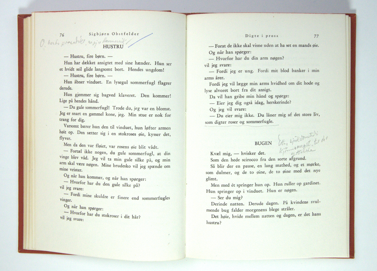 Bøker frå boksamlinga til Olav H. Hauge