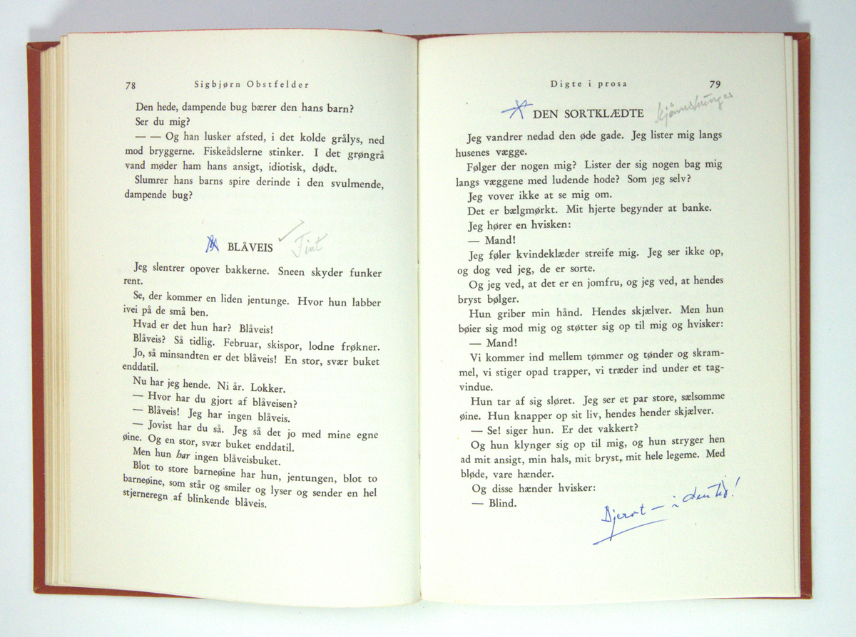 Bøker frå boksamlinga til Olav H. Hauge