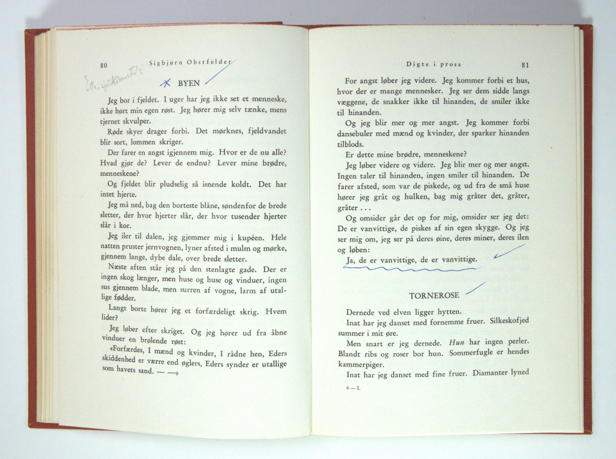 Bøker frå boksamlinga til Olav H. Hauge