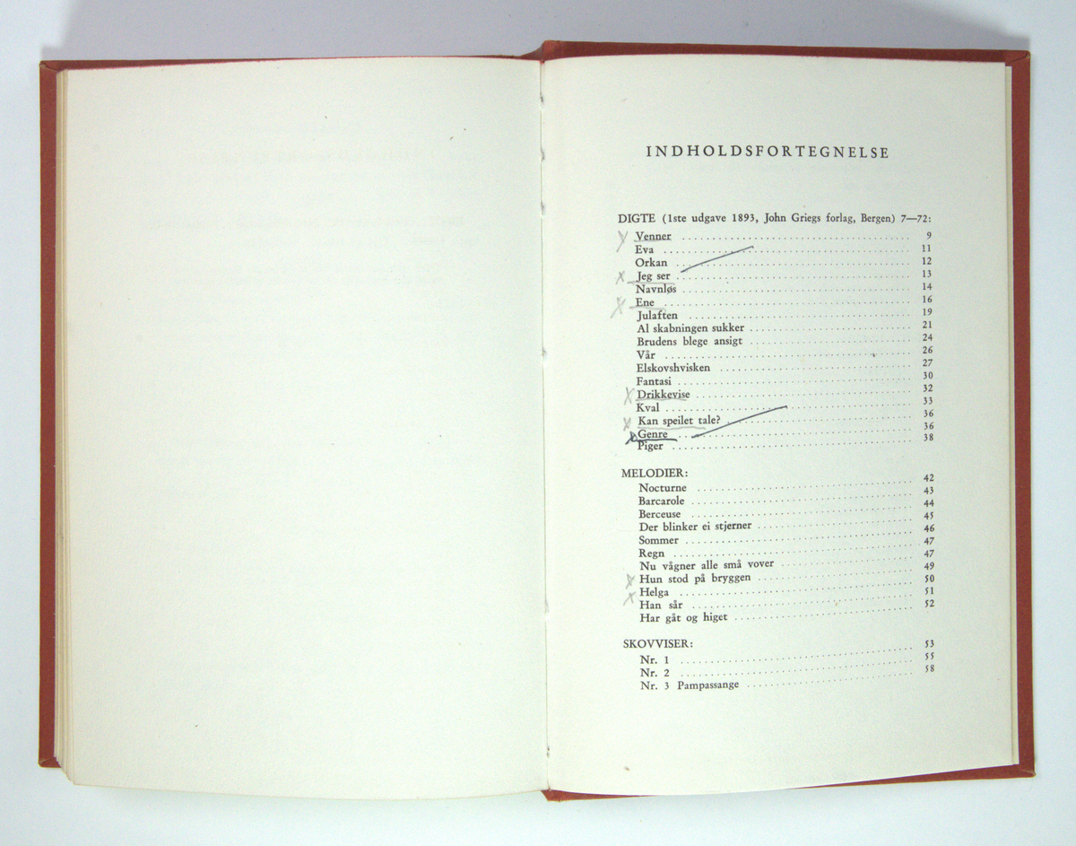 Bøker frå boksamlinga til Olav H. Hauge