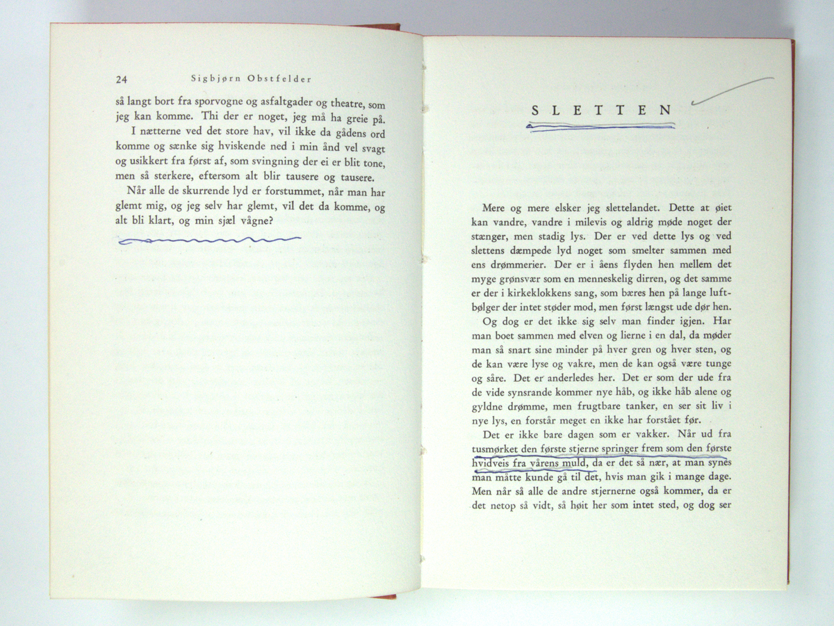 Bøker frå boksamlinga til Olav H. Hauge