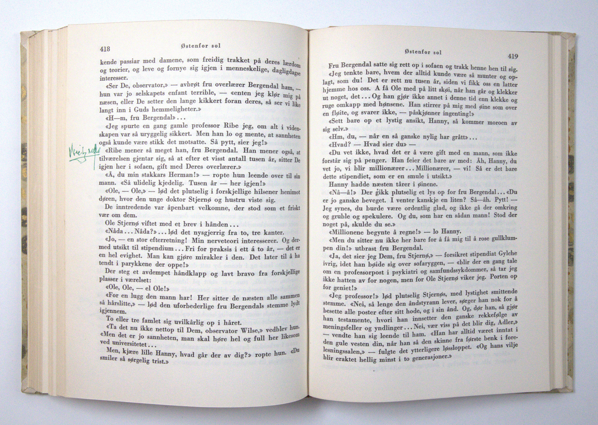 Bøker frå boksamlinga til Olav H. Hauge