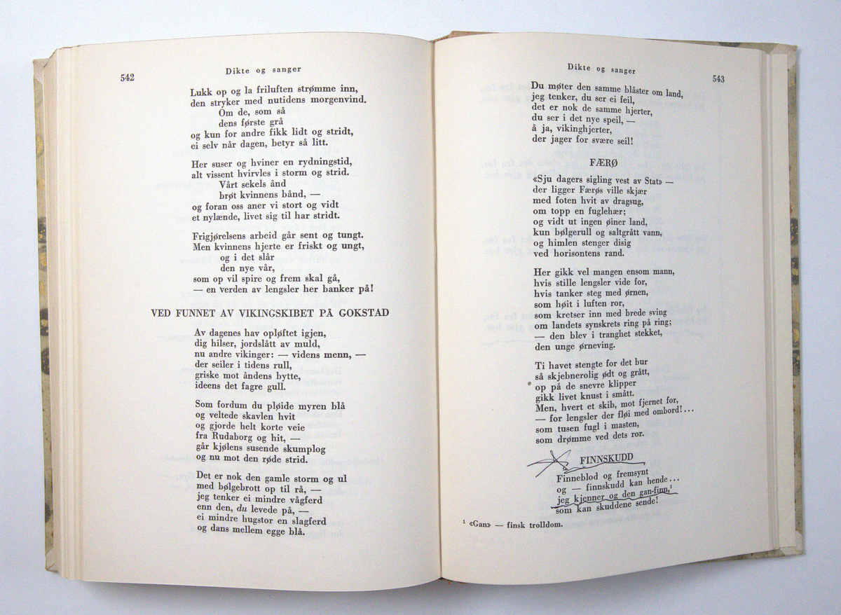 Bøker frå boksamlinga til Olav H. Hauge