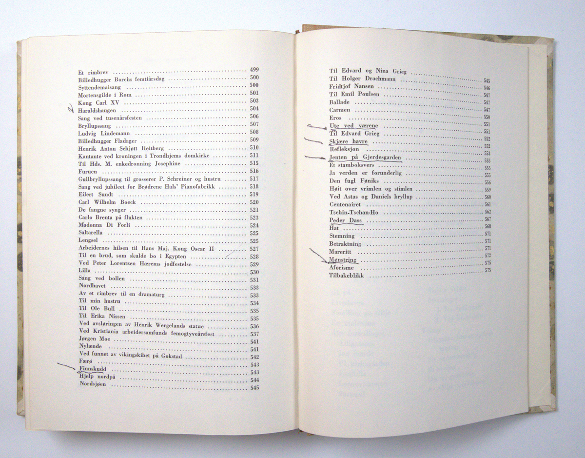 Bøker frå boksamlinga til Olav H. Hauge