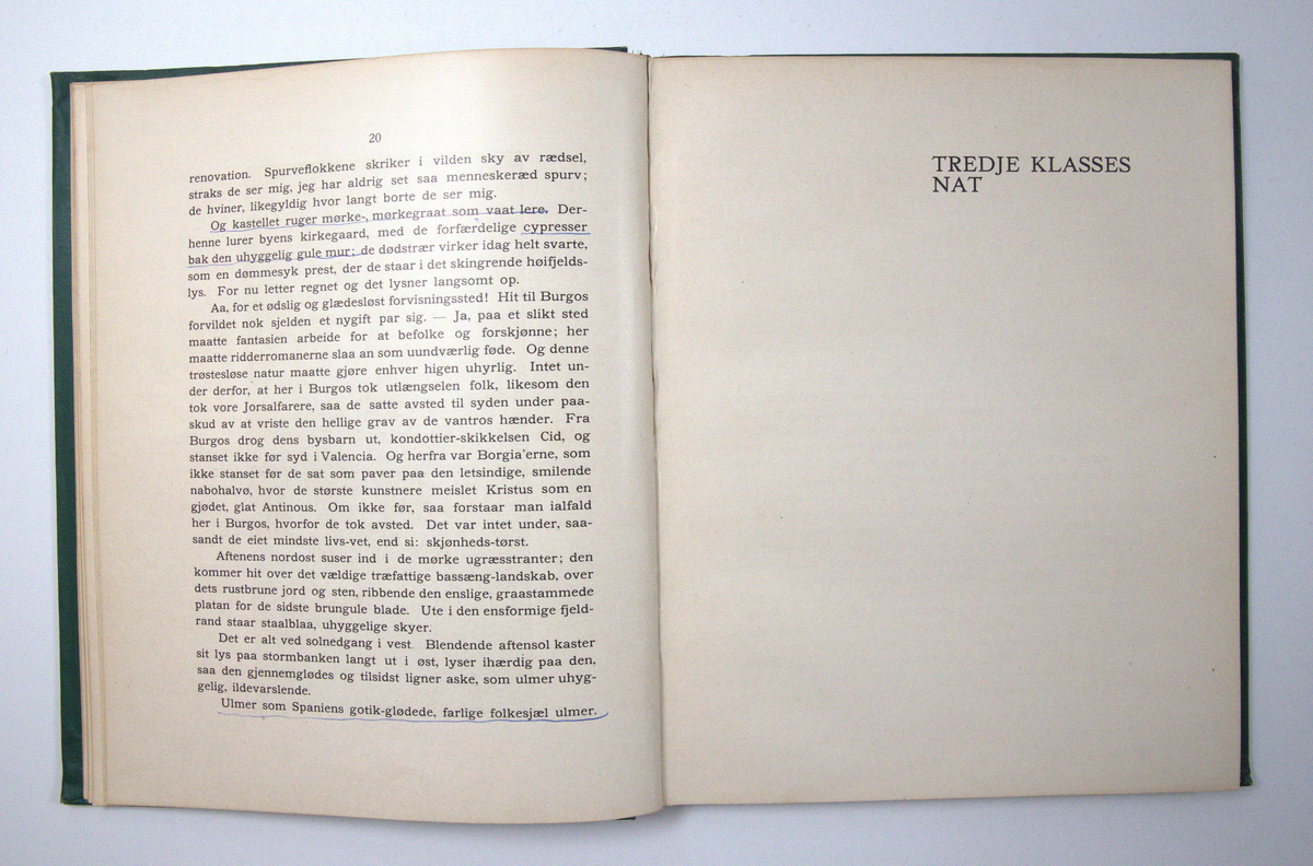 Bok frå boksamlinga til Olav H. Hauge