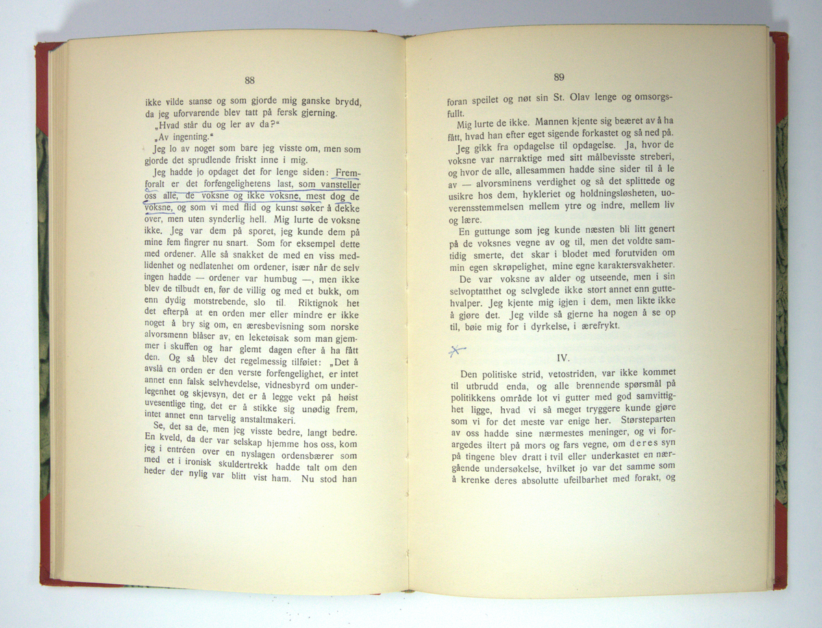 Bok frå boksamlinga til Olav H. Hauge