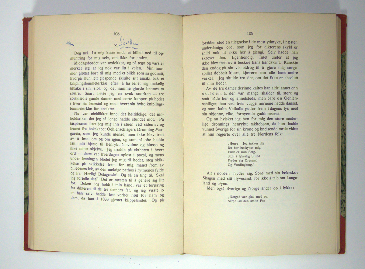 Bok frå boksamlinga til Olav H. Hauge