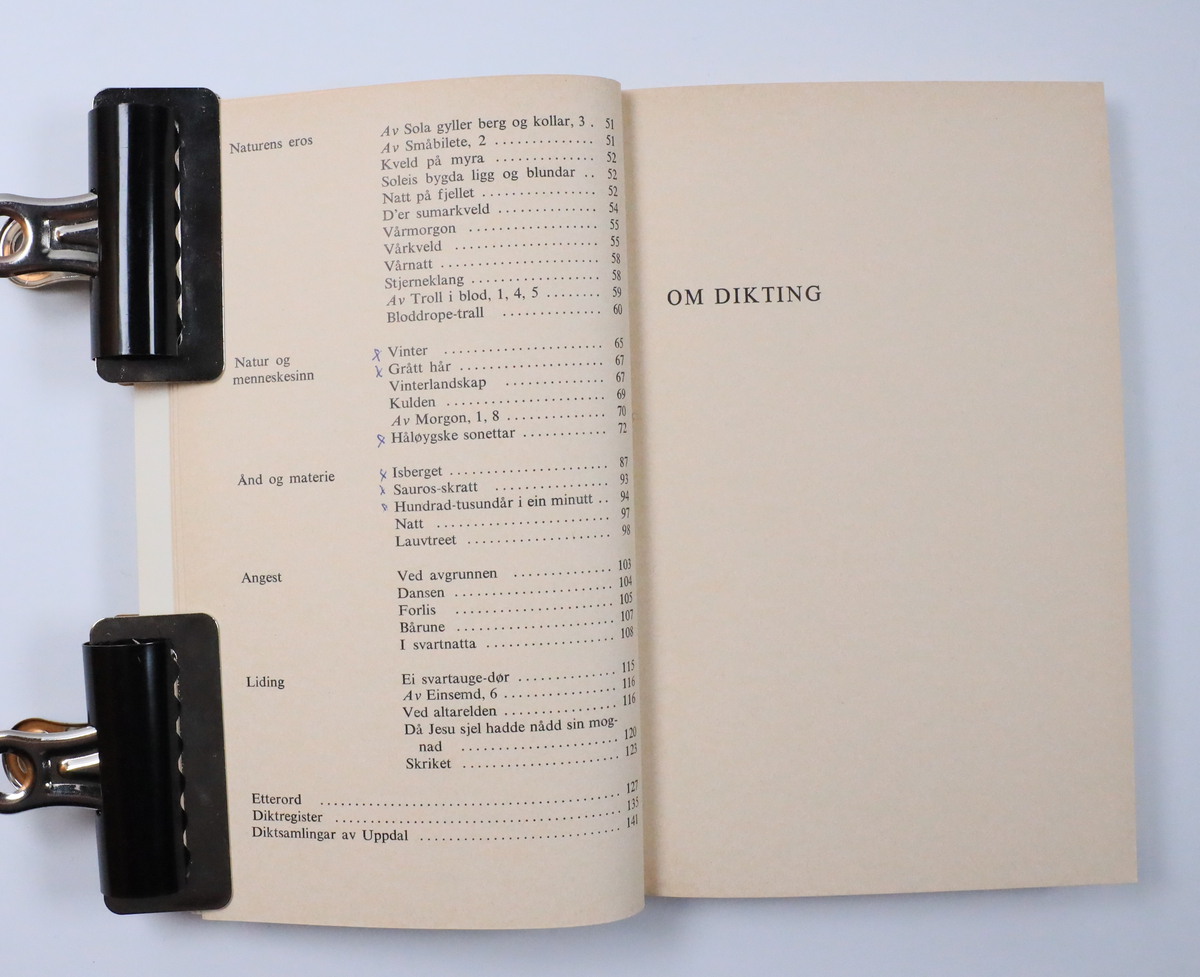 Bok frå boksamlinga til Olav H. Hauge