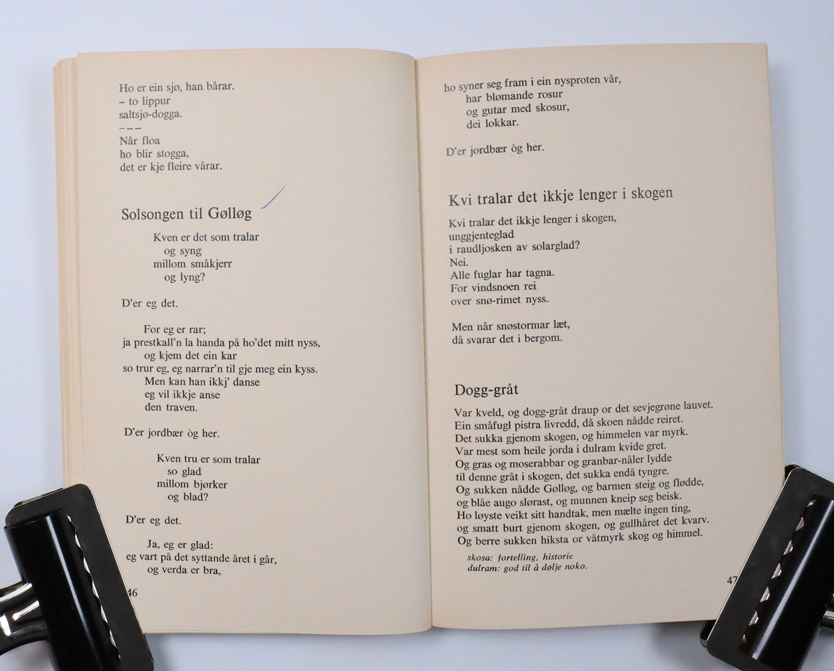 Bok frå boksamlinga til Olav H. Hauge