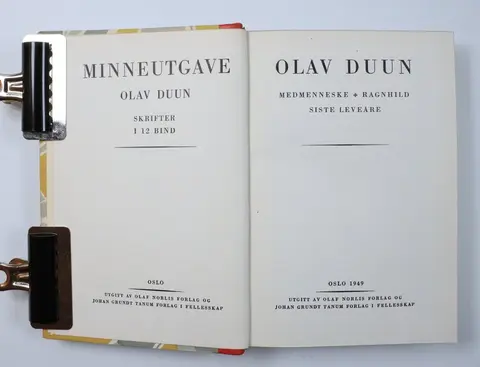 Duun O.: Medmenneske - Ragnhild - Siste leveåre