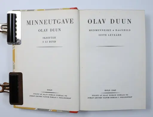 Duun O.: Medmenneske - Ragnhild - Siste leveåre