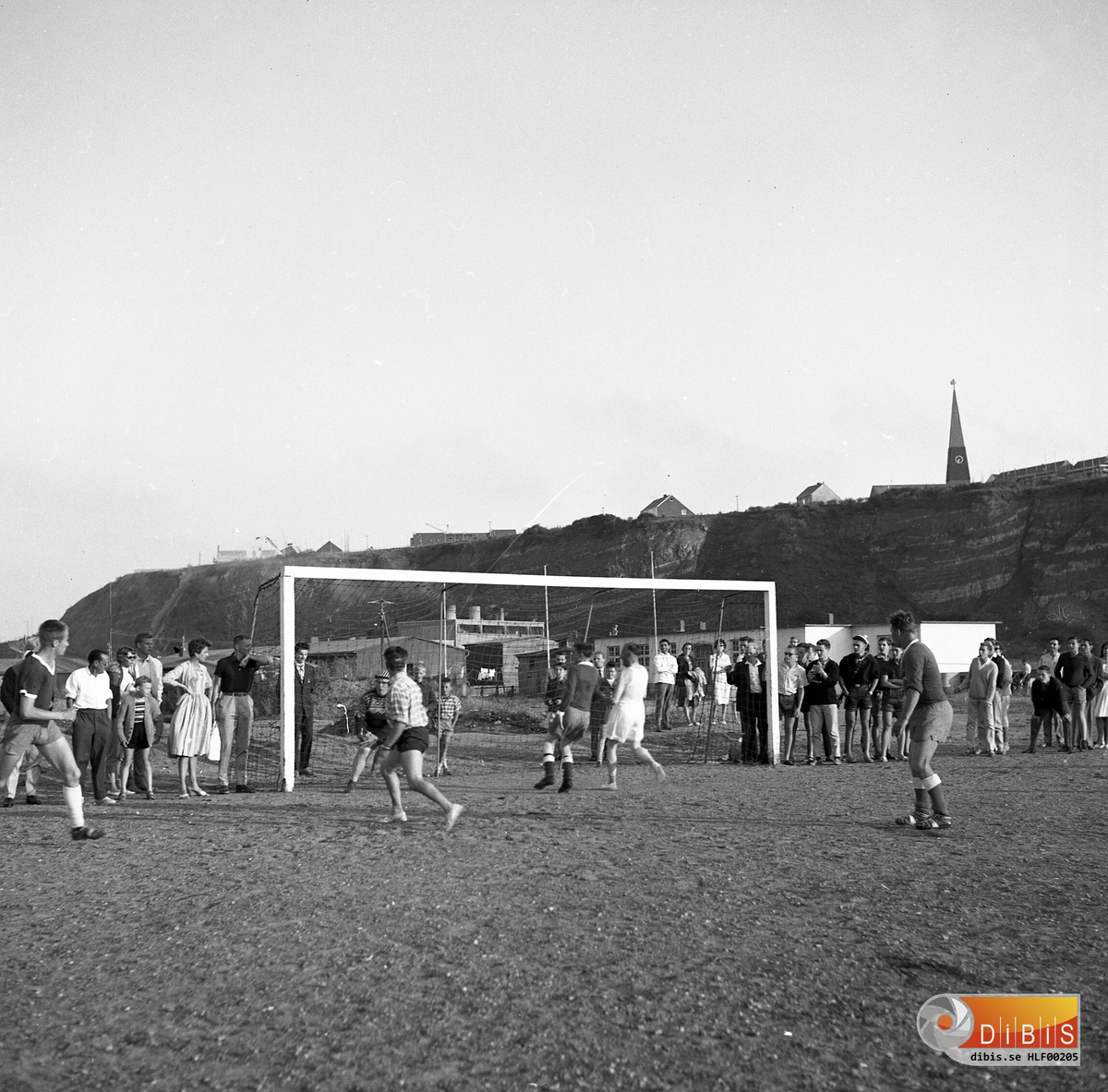 Helgoland. Fotbollsmatch