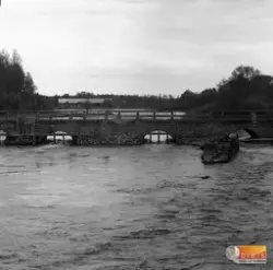 Bro med fisken, nedströms, biarm.