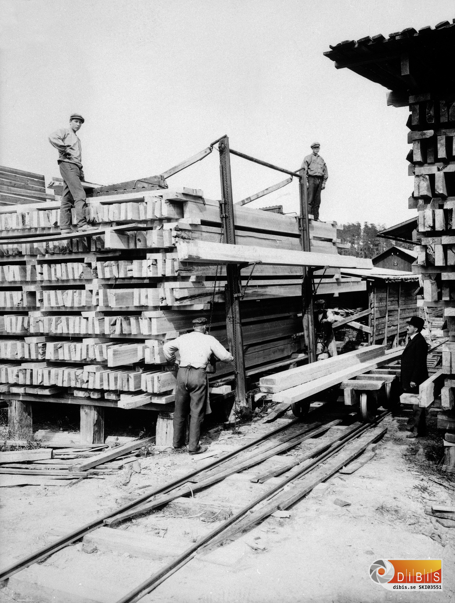 Kockums Industri, Söderhamn. Bild från glasnegativ.