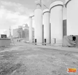 Korsnäs-Marma AB Marmaverken.
Lagringstoren för blekerit.