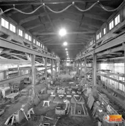 Söderhamns Verkstäder AB.
Interiörer verkstad.