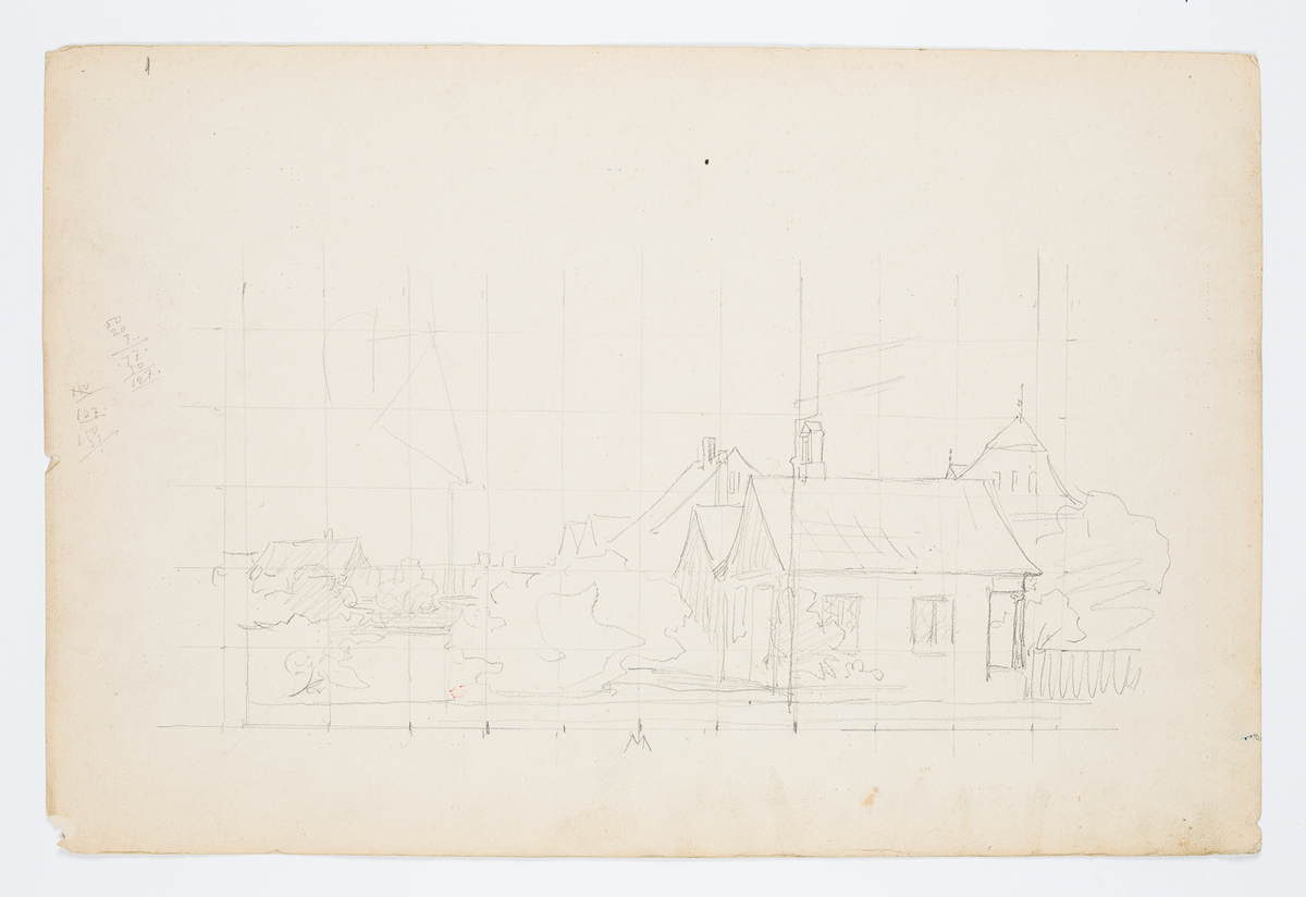 Teckningar till teaterscen.
