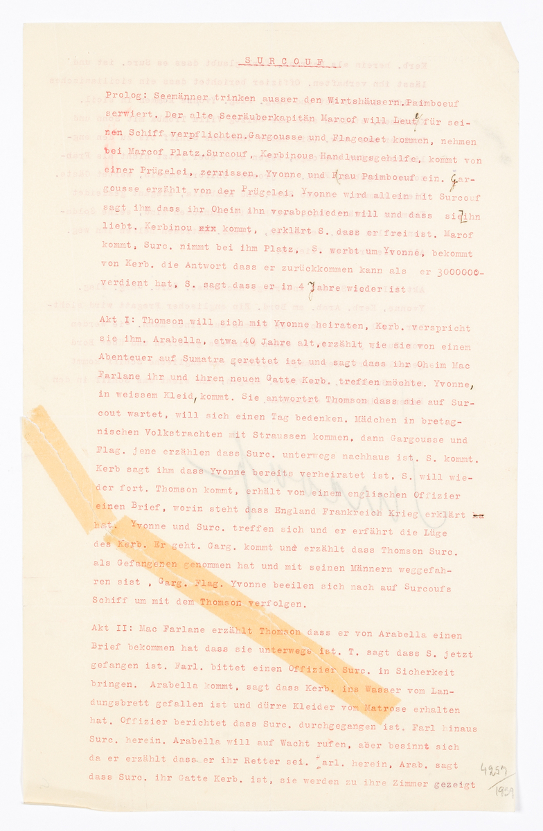 Textdokument på tyska beskrivande dekorationer.
